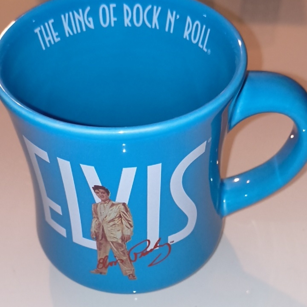 ELVIS Blue Rock N' Roll Mug